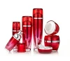Luxury 15ml 30ml 60ml 100ml Oval acrylic cosmetic packaging plastic lotion pump bottle and 30g 50g cream jar