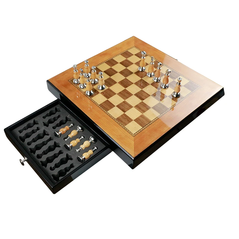 luxury ajedrez wooden chess sets chess box