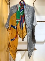 Luxury Silk Cashmere Blend Large Size Shawl Fashion Design