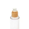 Luxury Skin Care Bamboo 30 ml Lotion Airless Pump Bottle Glass Cosmetic  50ml 5ml 10ml 15ml 100ml