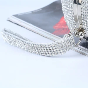 Luxury Wedding Party Crossbody Crystal  Ball Shape Purse Women Clutch Beading Round Clutch Handbag DIamond Bag