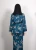 Import Luxury Women sleepwear 2 pieces  long sleeves night wear pajamas sets with Robe zebra pattern  satin robe from China