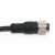 Import M12 connector cable assembly A coding 4pin 24awg wire gauge battery cut off switch cable from China
