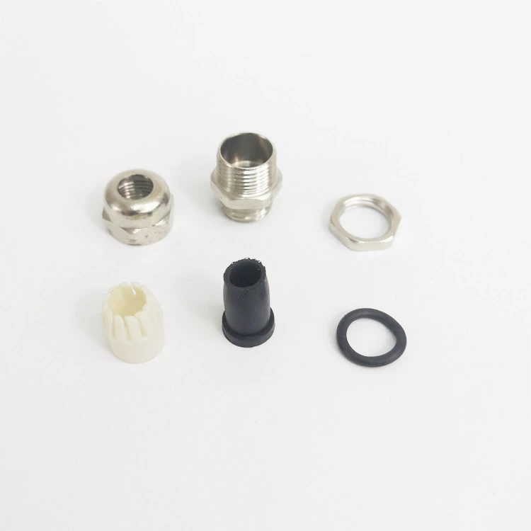 M16 IP68 Nickel Plated Brass Metal Cable Gland for 4-8mm Cable