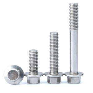 M6, M8 Stainless Steel A2-70 Hex Flange Bolts in stock