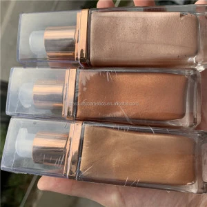 makeup glow drop custom your own brand liquid highlighter makeup body and face highlight with glass bottle