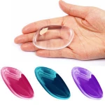 Makeup Tool Clear Silicone Powder Puff Ellipse Jelly Cosmetic Puff Not Sponge Powder Blender Zero Waste BB CC Cream