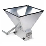 Manual Grain Mill 304 Stainless Steel 3 Roller Malt Grain Mill Brewing Barley Crusher Grain Malt Mill for Sale