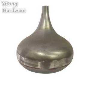 Manufacture stainless steel spinning products and brass metal spinning vase