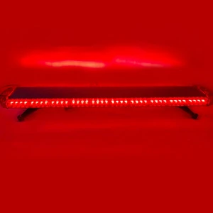 Manufacturer 88LED 46&quot; roof top waterproof silver aluminum red led warning flashing lightbar for emergency vehicle