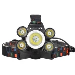 Manufacturer Supply Bright light T6 high power headlamp Aluminum alloy charging rechargeable led headlamp