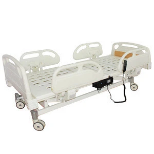 Medical equipment 5 functions electric icu hospital bed 3 crank