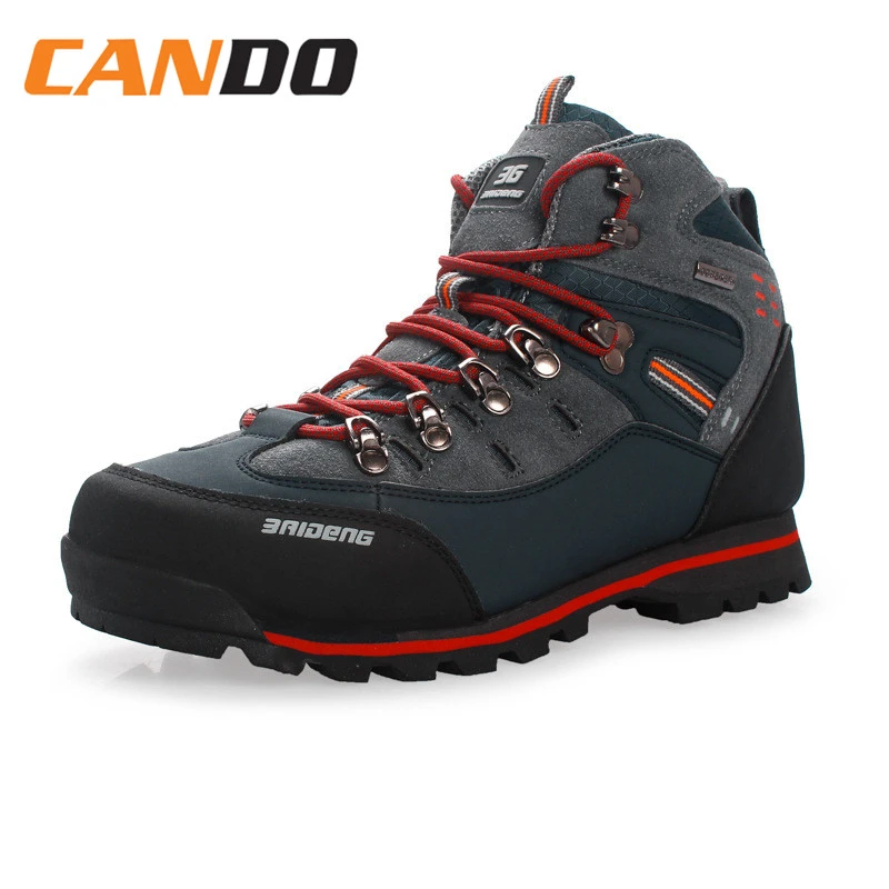 Men Leather Hiking Shoes Male Breathable Sport Mountaineering Shoes Fashion Durable Hiking Shoes