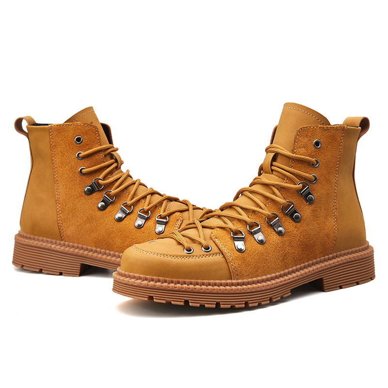 Men&#39;s pop design martin boots high street type instagram style shoes men hiking boots casual shoes daily wears cheap and nice