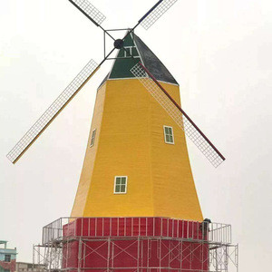 metal farm windmill house decor wooden garden windmill