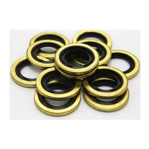 Metal+NBR bonded seals/compound gaskets/bonded washer wholesale rubber compounded oil seal
