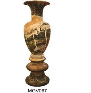 MGV067 Luxury Marble Jade Stone  Flower Vase