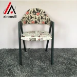 Mid Century Restaurant Furniture Black Finish Legs Chair Fabric Velvet Restaurant Chair