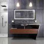 Modern bathroom defogger led bath mirror for hotel