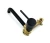 Import Modern concise style black and golden single handle basin faucet from China