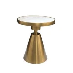 modern luxury Hot sale artificial stone OEM round marble Restaurant dining table