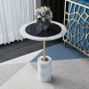Modern Luxury Natural marble End table for sofa set and table for Leisure chair General Use for Hotel room and Apartment