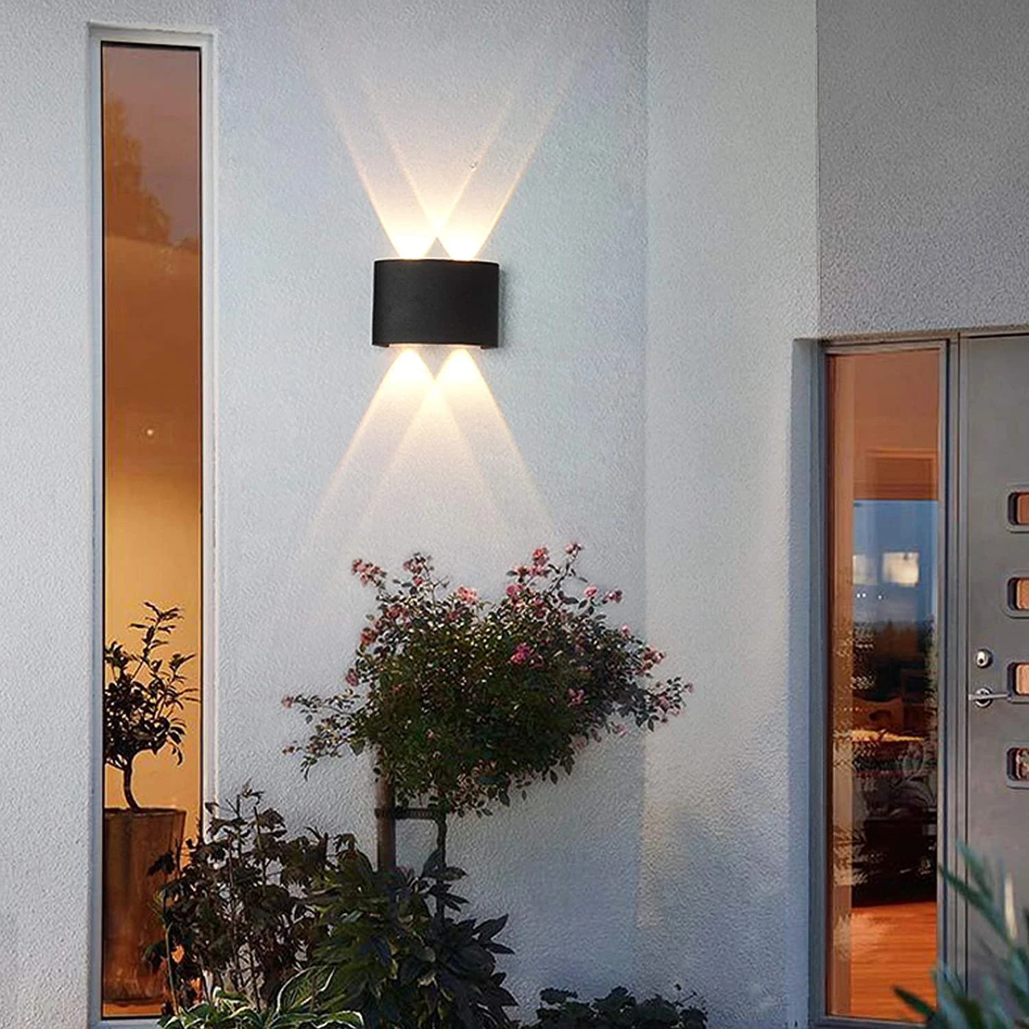 Modern Wall Sconces 4W 3000K Warm White Wall Sconce Lighting for Hallway Bedroom Bathroom Porch Living Room