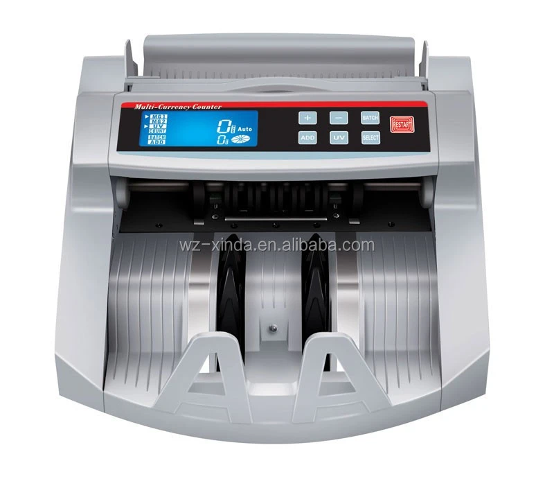 Money Counter Factory Price Multi-Currency Detector Bill Counter Banknote Detection 2108D UVMG