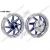 Import motorcycle front and rear rim 10 inch motorcycle chrome alloy wheels from China