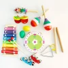 Musical Instruments for Toddler with Carry Bag,14 in 1 Music Percussion Toy Set for Kids with Xylophone,Rhythm Band