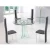 Import N128 Sharp Glass Extendable Dining Table Designs, New Design Products Glass Dining Table from China