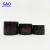 Import Natural 5g 15g 30g 50g 100g frosted glass cream jar with brown bamboo lid in stock from China