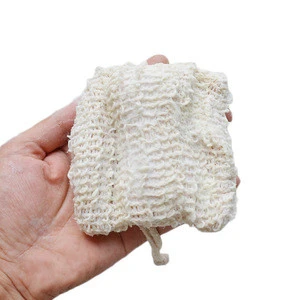 Natural plants, cotton and linen soap bags,handmade soap sisal bathingfoaming net,