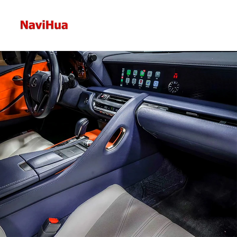 Navihua For TESLA GPS Nanigation For Lexus LC500H android Auto Electronics car multimedia player auto video radio head unit