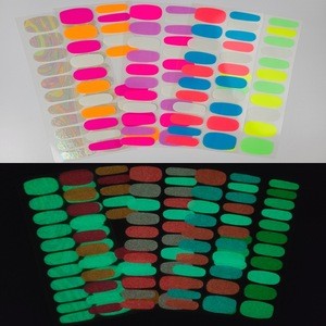 Neon light strips neon gel nail stickers