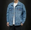 New Arrivals High Quality Export Oriented Rivets Distressed Custom Design Fashionable Denim Jackets For Mens From Bangladesh