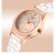 Import New Bosck 1108 Brand Lady Fashion Casual Ceramic Strap Japanese Movement Quartz Shellfish Hand Watch from China