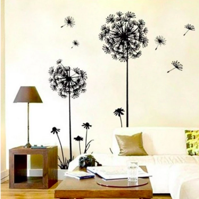 New Creative Dandelion Wall Art Decal Sticker Removable Mural PVC Home Decor Gift Cute Dandelion Wall Stickers