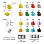 New Custom Klip Kabel Cute Ducks Thumb Shape Silicon Usb Holder Magnetic Wire Clip Management Organizer Cable Clips