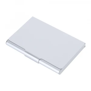New Design Silver Red Business Cards Aluminium Fashion Alum Business Cardcase Card Holder
