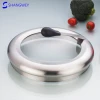 New Design Toughened Glass Cover High Dome Stainless Steel Lid for Cookware
