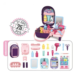 New Fashion DIY Girl make up toy  hairdresser tool toy  pretend play beauty set toys for Children