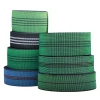 new green black color PP and PE material sofa elastic rubber webbing
