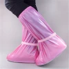 New Long section Knee Rain Shoe Cover PVC Transparent Rain Boots