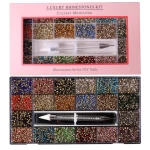New mix package nail art crystal rhinestones set decoration glass rhinestone Nail Crystals Rhinestone Box