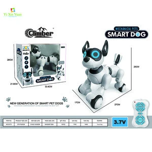 New multi-function smart rc robot dog Novelty smart infrared toy interactive rc dog robot with sound and light