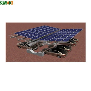 New Solar Energy Products Outdoor Waterproof photovoltaic panel Aluminum Solar mounting System Car Parking Shed solar carport