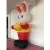 Import New year decoration wearing Tang suit rabbit holding gold ingot and lucky words words giant balloon from China