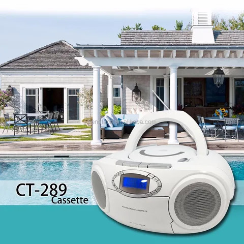 Newest Multiband DAB PLL Radio portable CD and Cassette Player cheap price CT-289