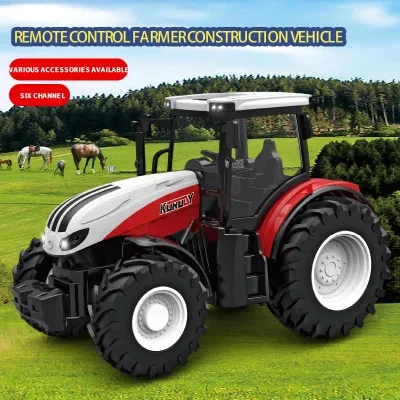 No. 6640 Hot Selling RC Farm Trucks 1/24 2.4G 6CH Mini Remote Control Farm Tractor Supply Toys for Kids